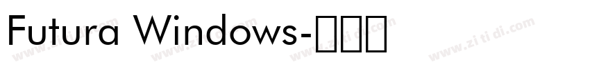 Futura Windows字体转换 Futura Windows字体转换